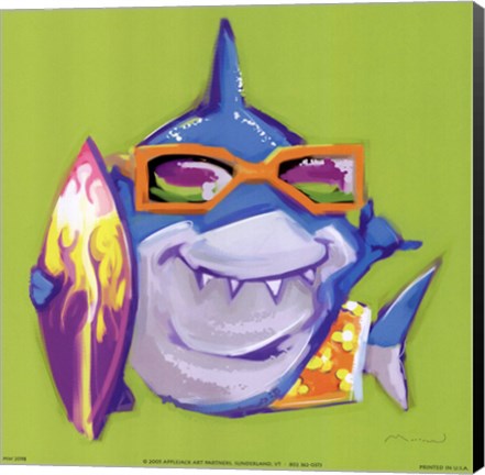 Framed Look Out Shark Print
