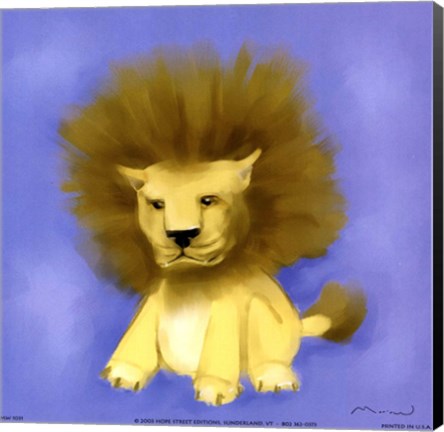 Framed Lion Print