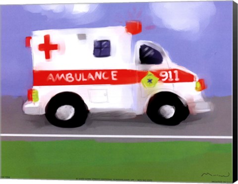 Framed Ambulance Print