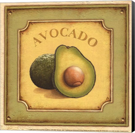 Framed Avocado - mini Print