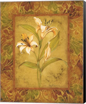 Framed Garden Lilies I Print