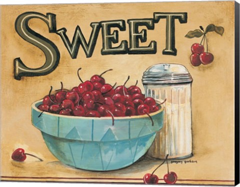 Framed Sweet Cherries - mini Print