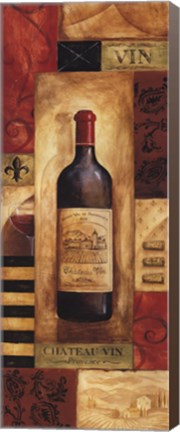 Framed Chateau Vin Panel - mini Print