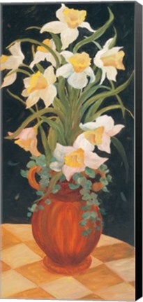 Framed Daffodils at Dark - Petite Print