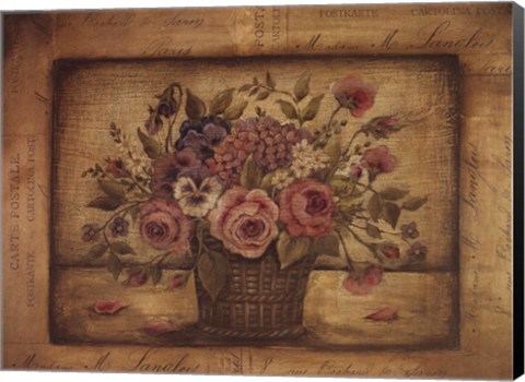 Framed Paris Bouquet II Print