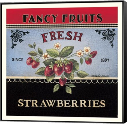 Framed Fresh Strawberries - special Print