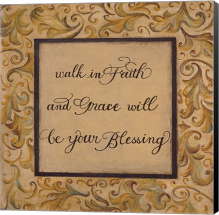 Framed Walk in Faith Print