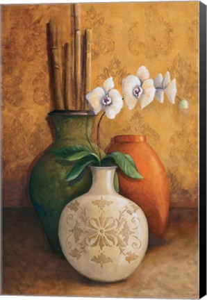 Framed Modern Orchid I Print