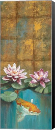 Framed Golden Koi I - mini Print