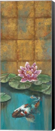 Framed Golden Koi II - mini Print