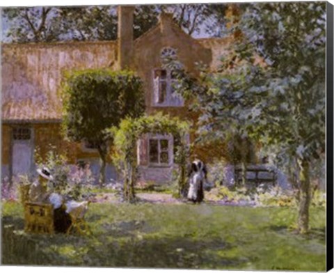 Framed Unpretentious Garden Print