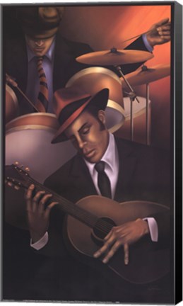 Framed Jazz City 3 Print