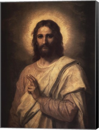Framed Figure of Christ Print