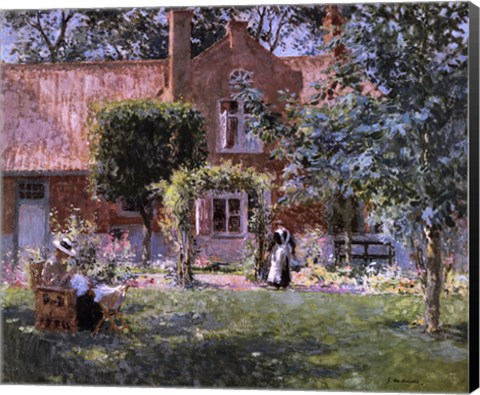 Framed Unpretentious Garden Print