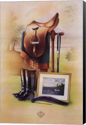 Framed Equestrian Illustration II Print