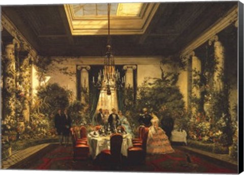 Framed La Salle a Manger de la Princesse Mathilde Print