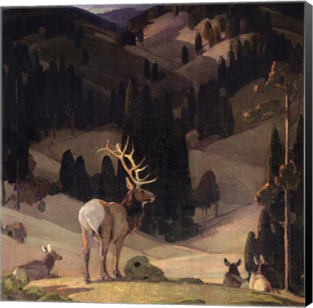 Framed October in the Mountains Print