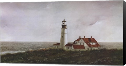 Framed Above Portland Light Print