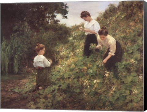 Framed Flower Girls Print