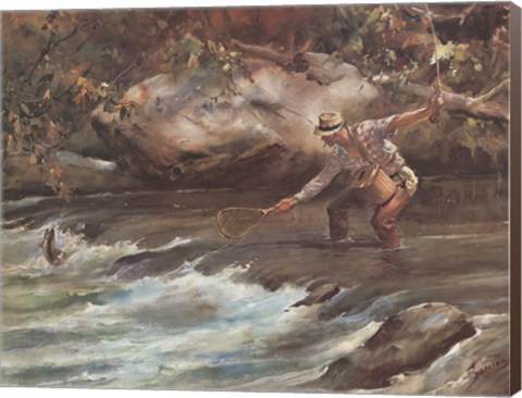 Framed Trout Stream Print