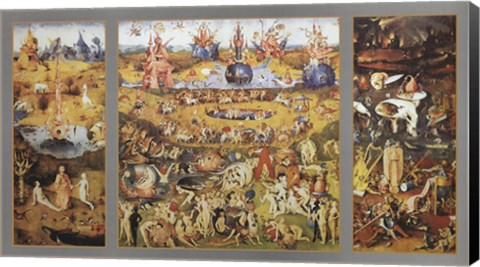 Framed Garden of Delights c. 1480 Print