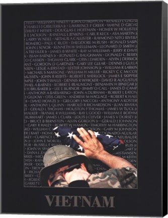 Framed Vietnam Memory Wall Print