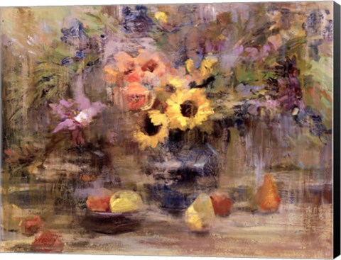 Framed Sunflower Tapestry Print