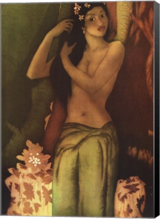 Framed Island Girl Print