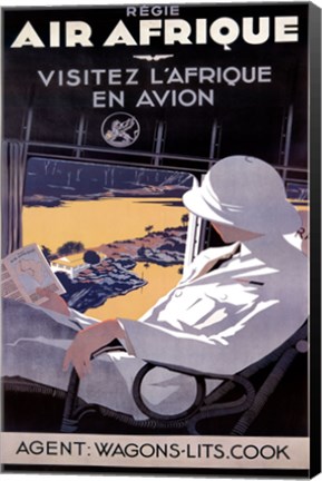 Framed Air Afrique Print
