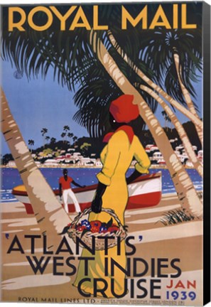 Framed West Indies Cruise Print
