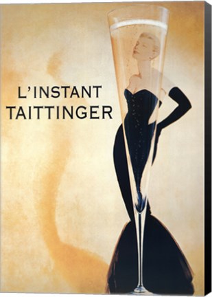 Framed L'Instant Taittinger Print