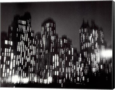 Framed Central Park South 1947 (large) Print