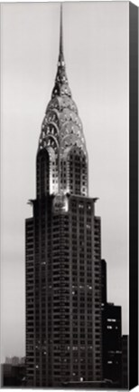 Framed Chrysler Building at Sunset Print