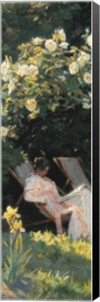 Framed Havepartie Med Marie Kroyer Print