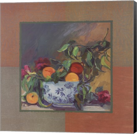 Framed Peach Still Life Print