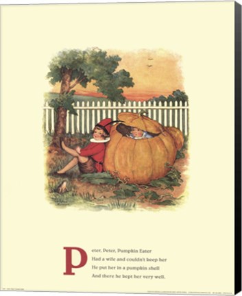 Framed Peter, Peter Pumpkin Eater Print