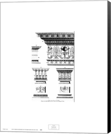 Framed Neoclassical Entablature Print