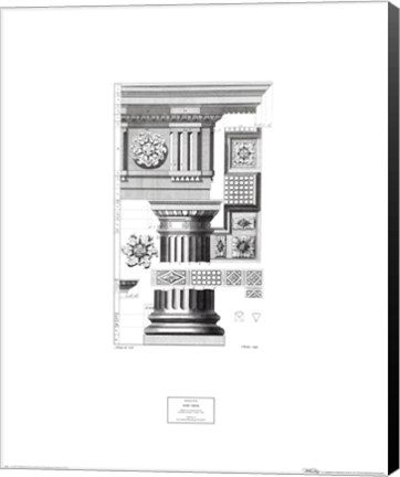 Framed Doric Order Print