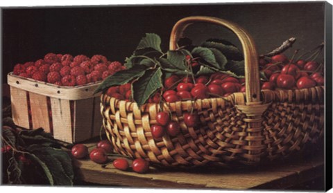 Framed Still Life with Berries Print