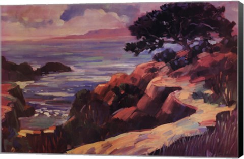 Framed Path by the Sea Print