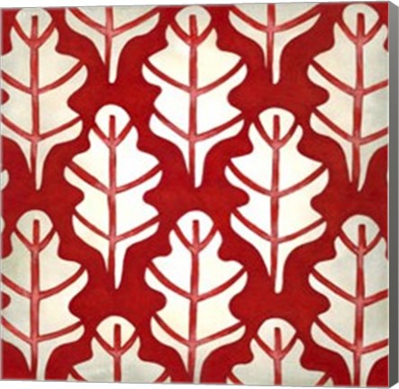 Framed Classical Leaves IV Print