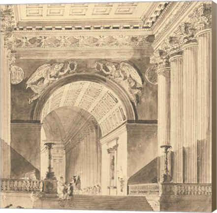 Framed Portico Antico II Print