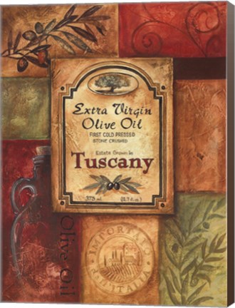 Framed Tuscan Olive Oil Print