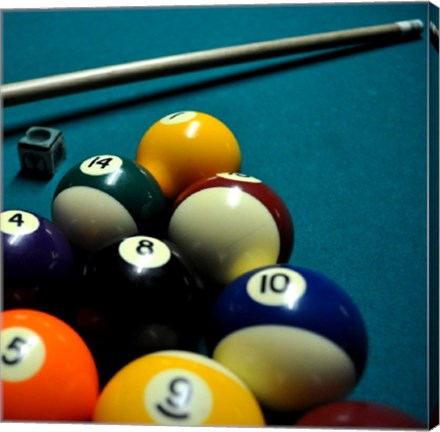 Framed Pool Table II Print