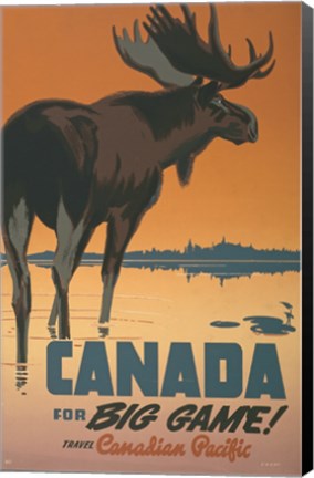 Framed Canada - For Big Game Print