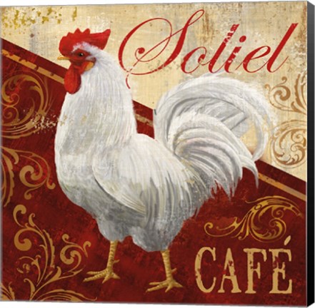 Framed Soliel Cafe Print