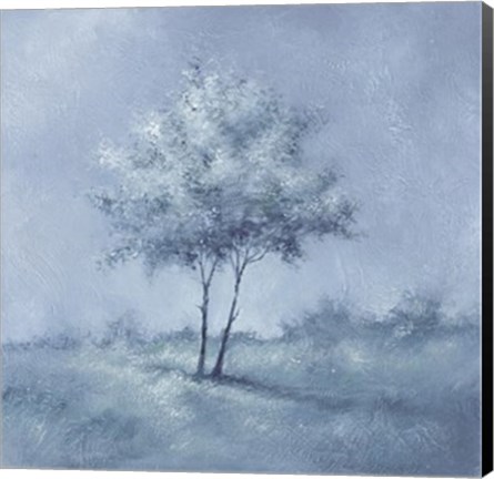 Framed White Trees I Print