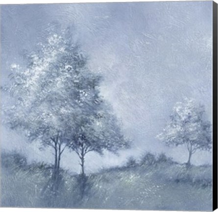 Framed White Trees II Print