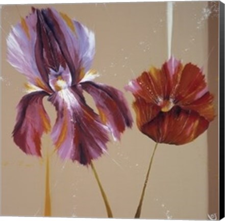 Framed Movement Flowers Print