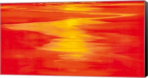 Framed Red Evening Print